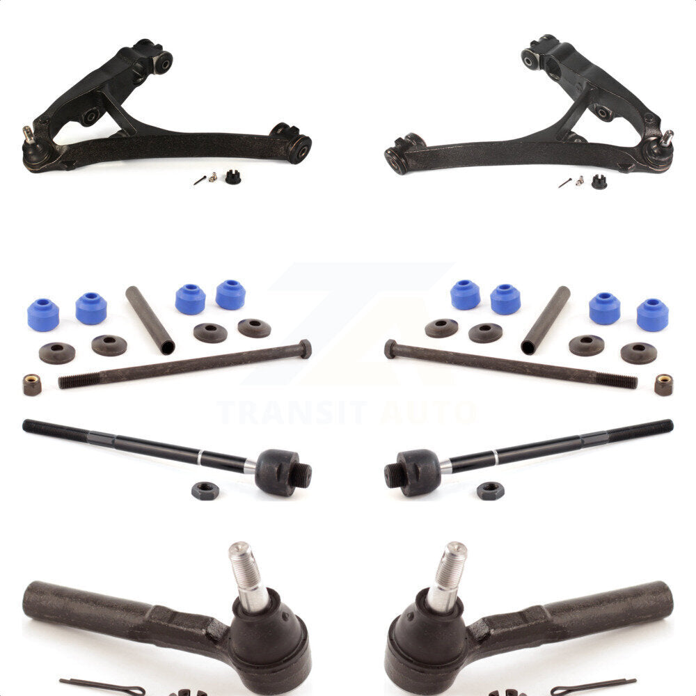 Front Suspension Control Arm And Ball Joint Assembly Steering Tie Rod End Stabilizer Bar Link Kit (8Pc) For Chevrolet Silverado 1500 GMC Sierra Classic KTR-100392 by TOR