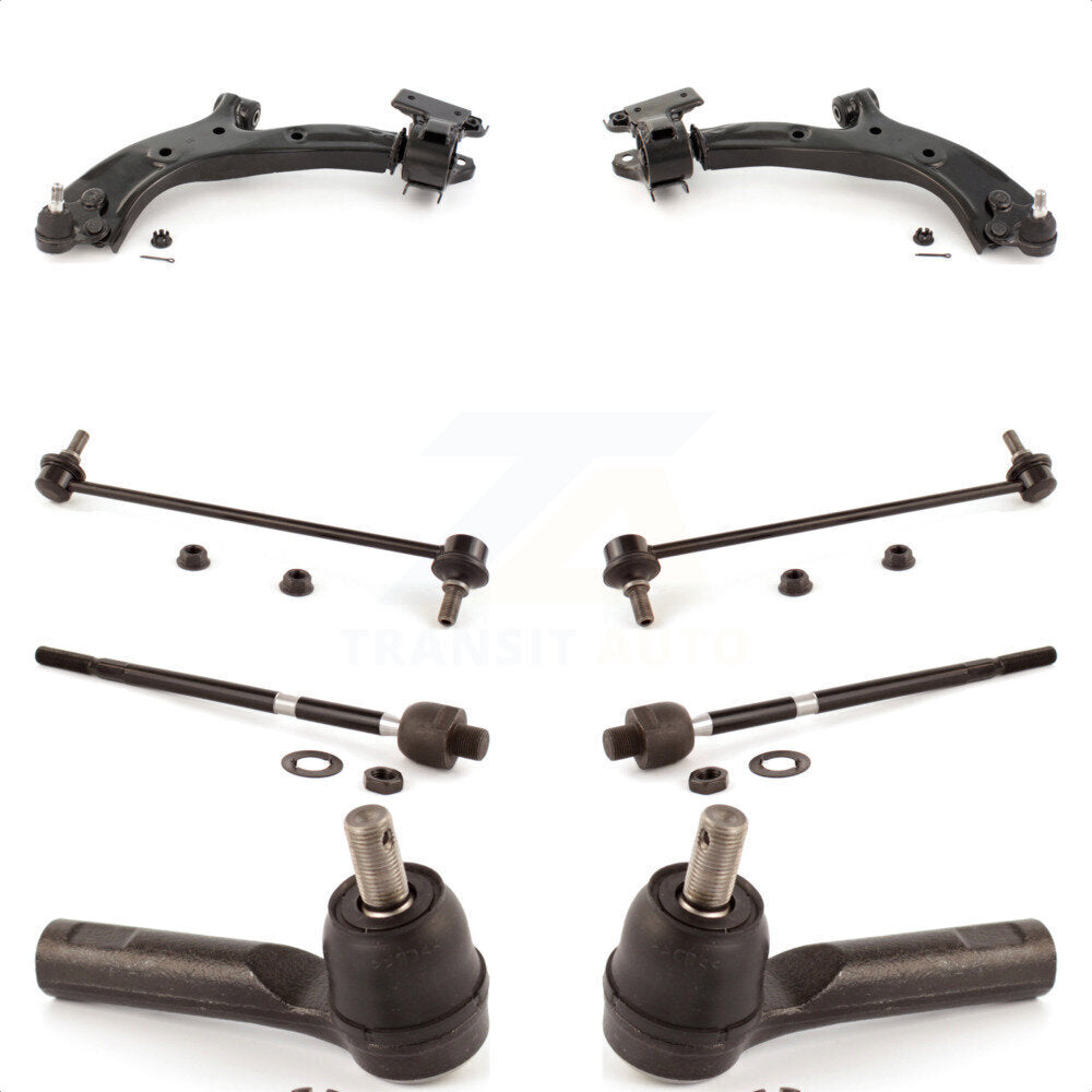 Front Suspension Control Arm And Ball Joint Assembly Steering Tie Rod End Stabilizer Bar Link Kit (8Pc) For 2007-2011 Honda CR-V Vehicles Manufactured In Japan KTR-100397 by TOR