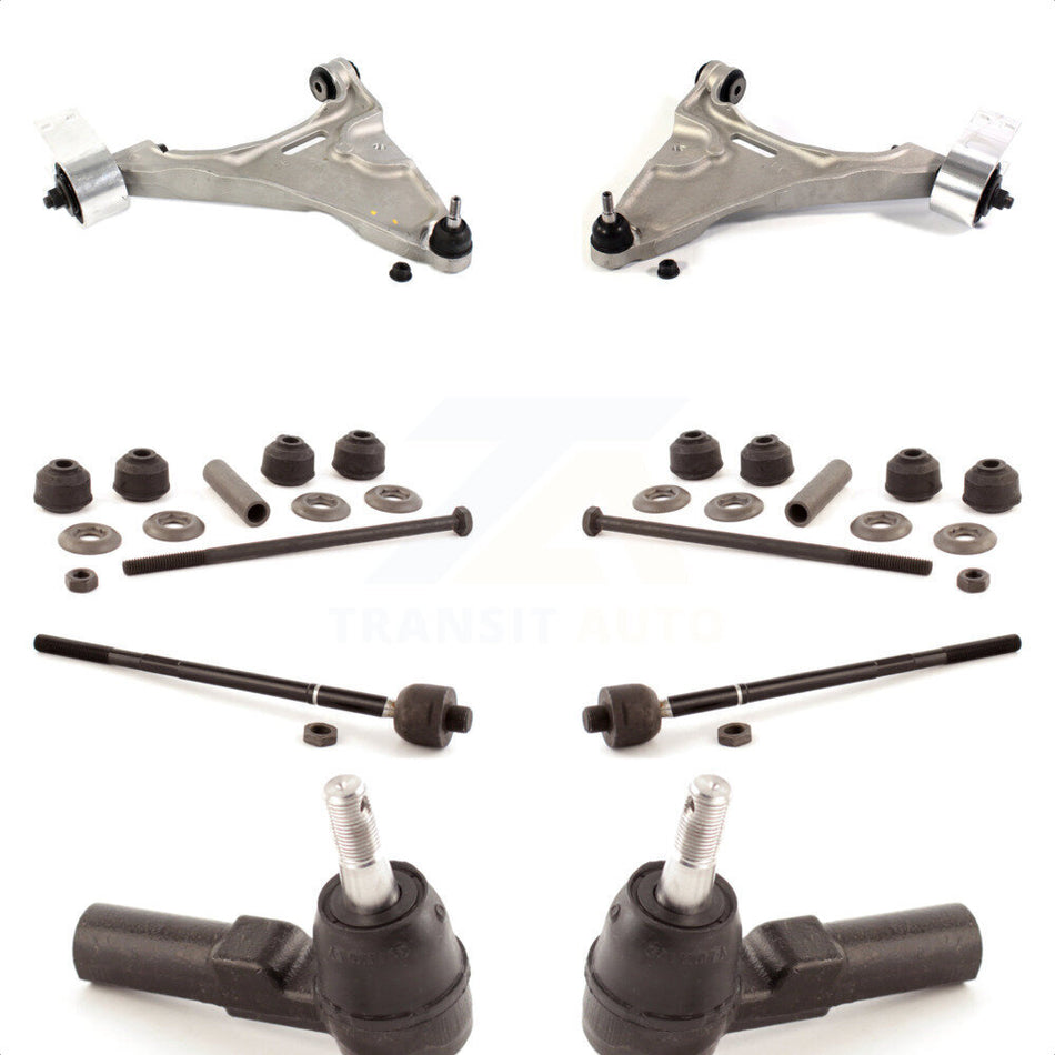 Front Suspension Control Arm And Ball Joint Assembly Steering Tie Rod End Stabilizer Bar Link Kit (8Pc) For Buick Lucerne Cadillac DTS KTR-100430 by TOR