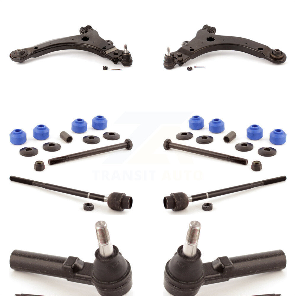 Front Suspension Control Arm And Ball Joint Tie Rod End Link Kit (8Pc) For Chevrolet Impala Buick Century Pontiac Grand Prix LaCrosse Monte Carlo Limited Regal Oldsmobile Intrigue Allure KTR-100445 by TOR