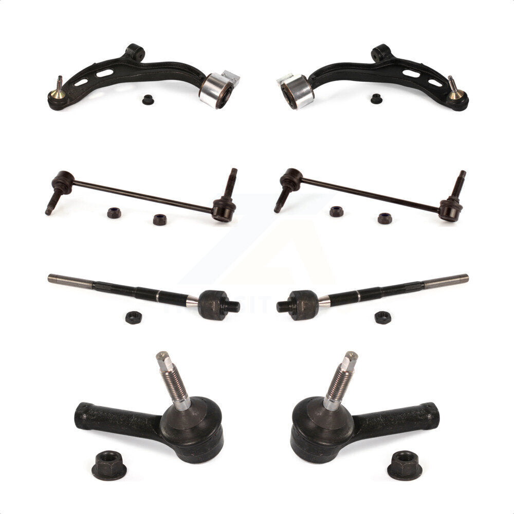 Front Suspension Control Arm And Ball Joint Assembly Steering Tie Rod End Stabilizer Bar Link Kit (8Pc) For Ford Police Interceptor Sedan Special Service KTR-100477 by TOR