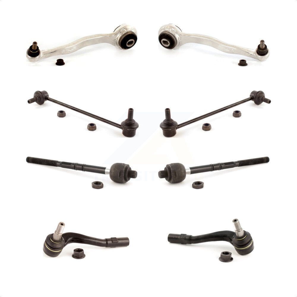 Front Suspension Control Arm And Ball Joint Assembly Steering Tie Rod End Stabilizer Link Kit (8Pc) For Mercedes-Benz C230 C240 C320 CLK350 C280 CLK320 C350 CLK550 CLK55 AMG C32 C55 CLK63 KTR-100511 by TOR