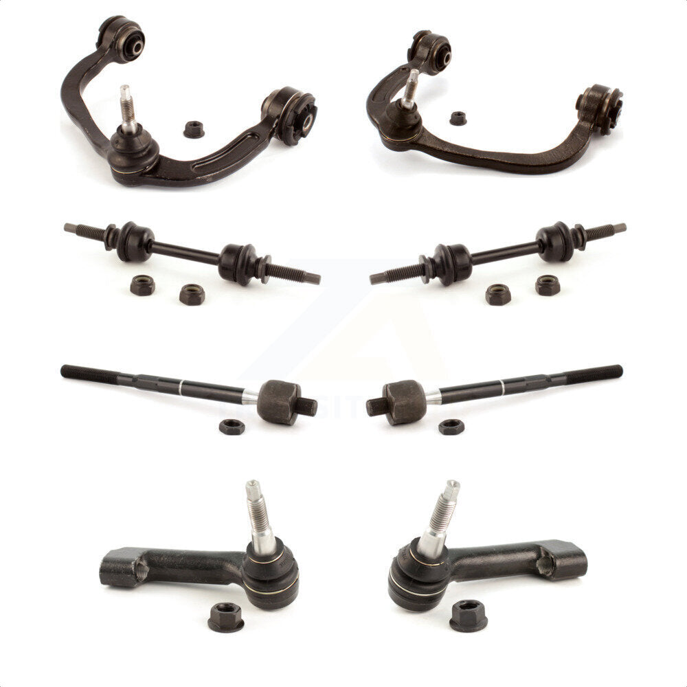 Front Suspension Control Arm And Ball Joint Assembly Steering Tie Rod End Stabilizer Bar Link Kit (8Pc) For Ford F-150 KTR-100526 by TOR