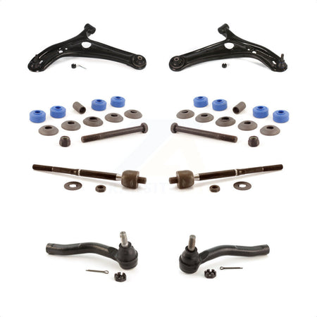 Front Suspension Control Arm And Ball Joint Assembly Steering Tie Rod End Stabilizer Bar Link Kit (8Pc) For 2002 Toyota Echo KTR-100545 by TOR