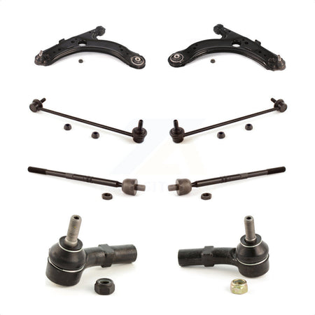 Front Suspension Control Arm And Ball Joint Assembly Steering Tie Rod End Stabilizer Bar Link Kit (8Pc) For 2005 Volkswagen Jetta A4 body code 7th 8th Digit Of VIN Is "1K" KTR-100556 by TOR