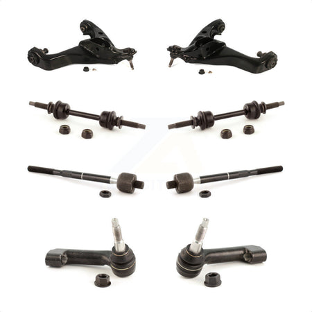 Front Suspension Control Arm And Ball Joint Assembly Steering Tie Rod End Stabilizer Bar Link Kit (8Pc) For Ford F-150 KTR-100562 by TOR