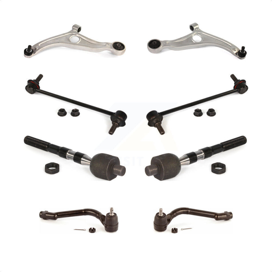 Front Suspension Control Arm And Ball Joint Assembly Steering Tie Rod End Stabilizer Bar Link Kit (8Pc) For Kia Optima KTR-100575 by TOR