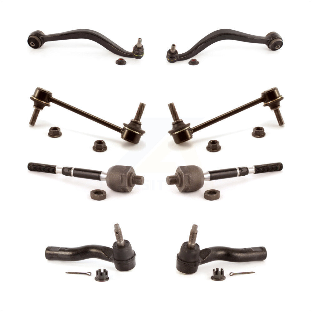 Front Suspension Control Arm And Ball Joint Assembly Steering Tie Rod End Stabilizer Bar Link Kit (8Pc) For Ford Fusion Lincoln MKZ Mercury Milan KTR-100631 by TOR