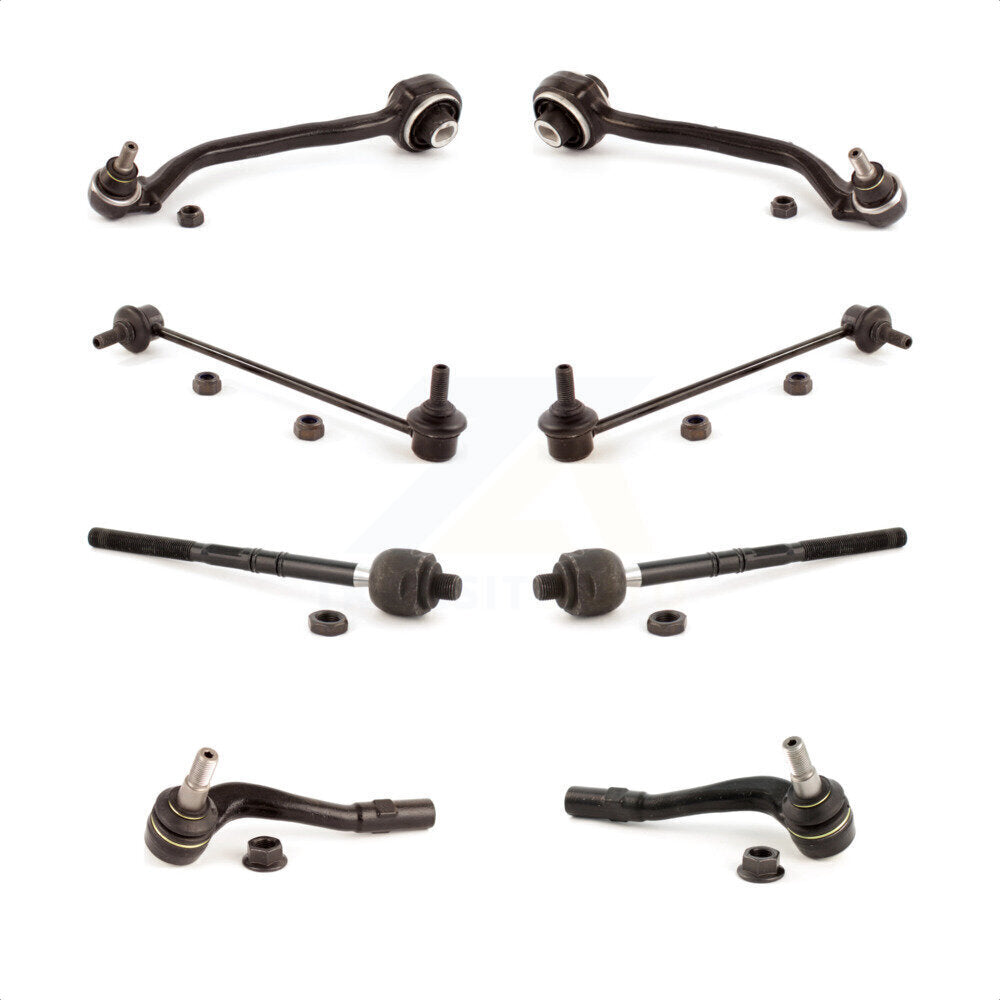 Front Suspension Control Arm And Ball Joint Assembly Steering Tie Rod End Stabilizer Link Kit (8Pc) For Mercedes-Benz C230 C240 CLK350 C320 C280 CLK320 CLK550 C350 CLK55 AMG C32 C55 CLK63 KTR-100636 by TOR