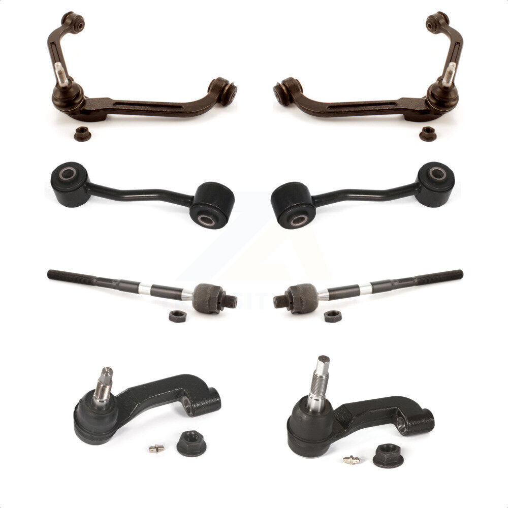 Front Suspension Control Arm And Ball Joint Assembly Steering Tie Rod End Stabilizer Bar Link Kit (8Pc) For 2006-2007 Jeep Liberty KTR-100651 by TOR