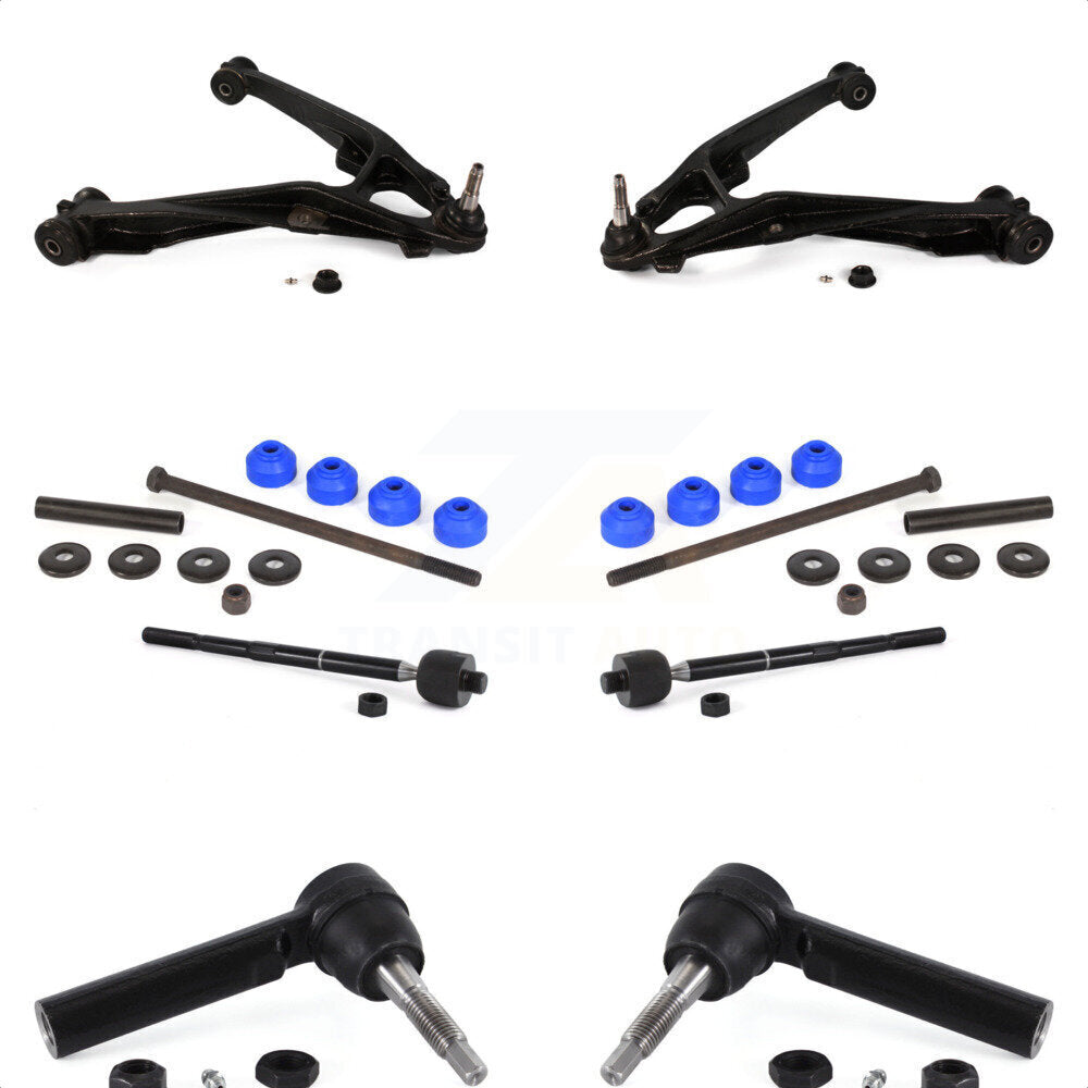 Front Suspension Control Arm And Ball Joint Assembly Steering Tie Rod End Stabilizer Bar Link Kit (8Pc) For Chevrolet Silverado 1500 GMC Sierra Tahoe Yukon Suburban KTR-101714 by TOR