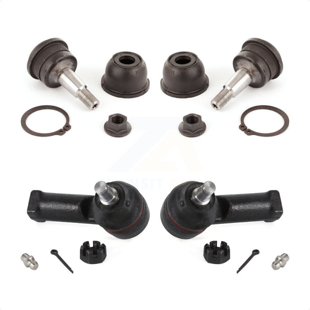 Front Suspension Ball Joint And Tie Rod End Kit For Mitsubishi Colt Plymouth Eclipse Eagle Talon Dodge Galant Laser Cordia Tredia Sigma Vista 2000 GTX KTR-102294 by TOR