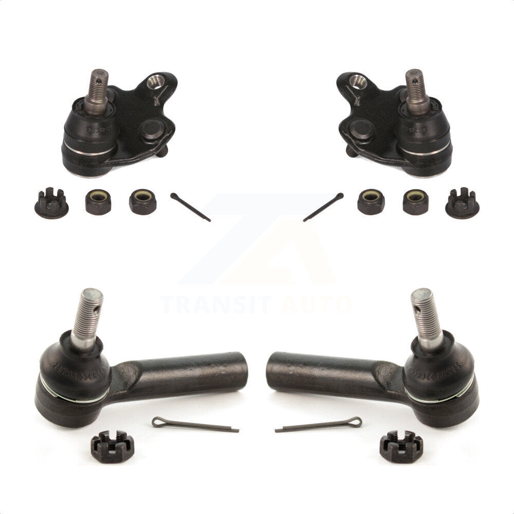 Front Suspension Ball Joint And Tie Rod End Kit For 2009-2010 Pontiac Vibe 2.4L KTR-102321 by TOR