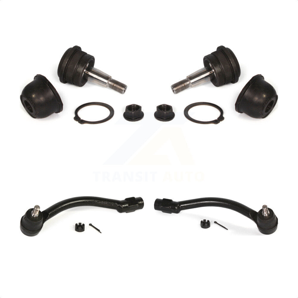 Front Suspension Ball Joint And Tie Rod End Kit For Hyundai Elantra Veloster GT Coupe KTR-102477 by TOR