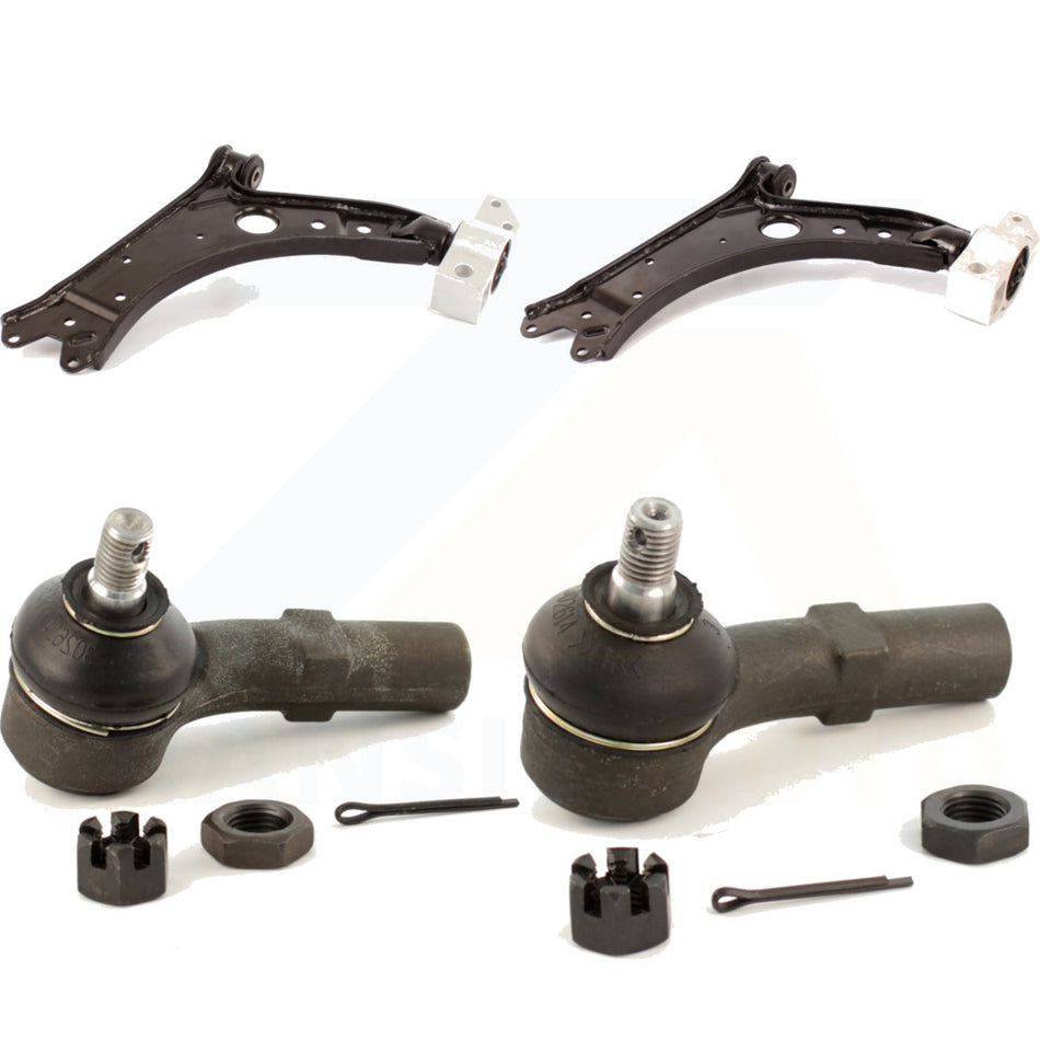 Front Suspension Control Arm And Tie Rod End Kit For Volkswagen Jetta 7th 8th Digit Of VIN Is "9M" Or "1J" KTR-102579 by TOR