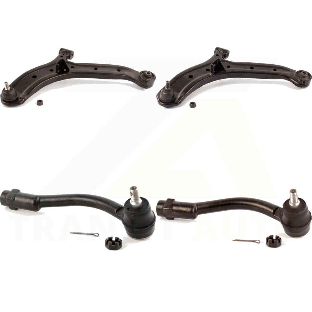 Front Suspension Control Arm Assembly And Tie Rod End Kit For 2006 Hyundai Accent Hatchback KTR-102632 by TOR