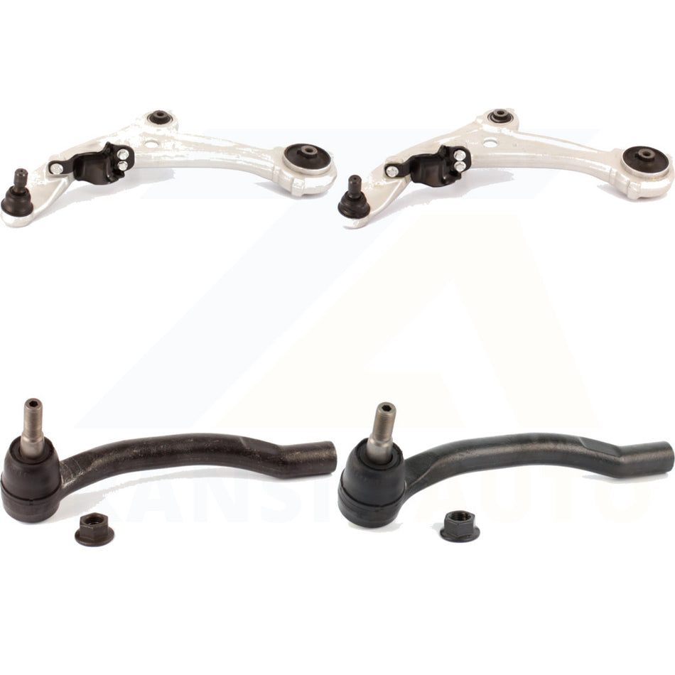 Front Suspension Control Arm Assembly And Tie Rod End Kit For 2007-2011 Nissan Altima Hybrid KTR-102636 by TOR