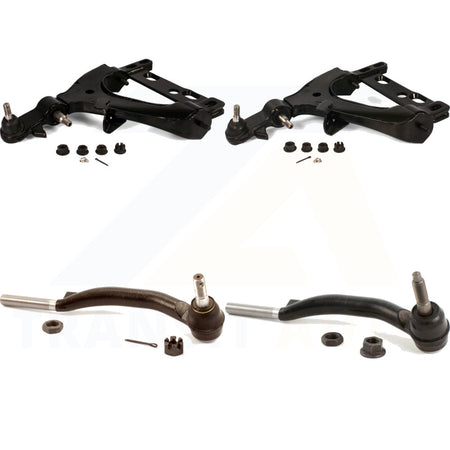 Front Suspension Control Arm Assembly And Tie Rod End Kit For Chevrolet Trailblazer GMC Envoy EXT XL Buick Rainier Oldsmobile Bravada XUV Isuzu Ascender Saab 9-7x KTR-102639 by TOR