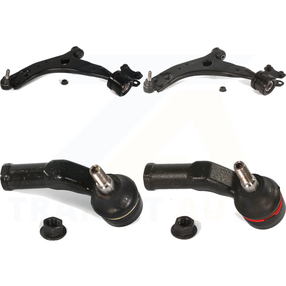 Front Suspension Control Arm Assembly And Tie Rod End Kit For Volvo S40 C70 C30 V50 KTR-102658 by TOR