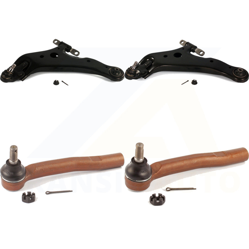 Front Suspension Control Arm Assembly And Tie Rod End Kit For Toyota Highlander Lexus RX350 Venza RX450h KTR-102698 by TOR