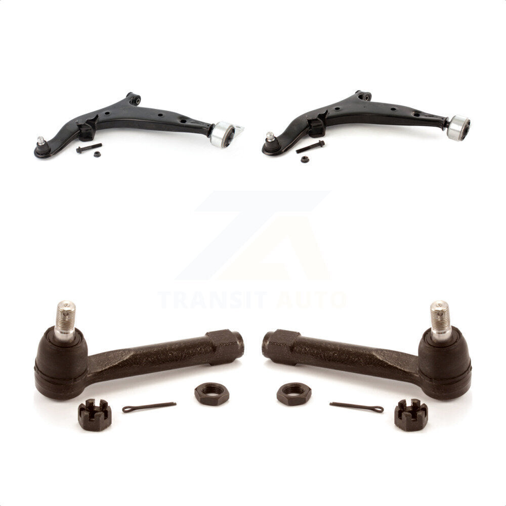 Front Suspension Control Arm Assembly And Tie Rod End Kit For 2004-2009 Nissan Quest KTR-102885 by TOR