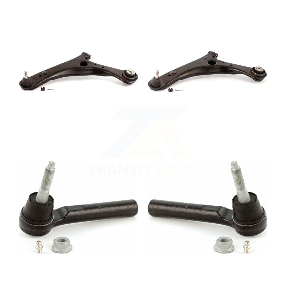 Front Suspension Control Arm Assembly And Tie Rod End Kit For Dodge Grand Caravan Chrysler Town & Country Volkswagen Routan Ram C/V KTR-102907 by TOR