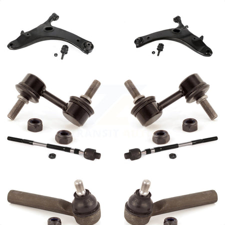 Front Suspension Control Arm And Ball Joint Assembly Steering Tie Rod End Stabilizer Bar Link Kit (8Pc) For Subaru Impreza WRX KTR-102934 by TOR