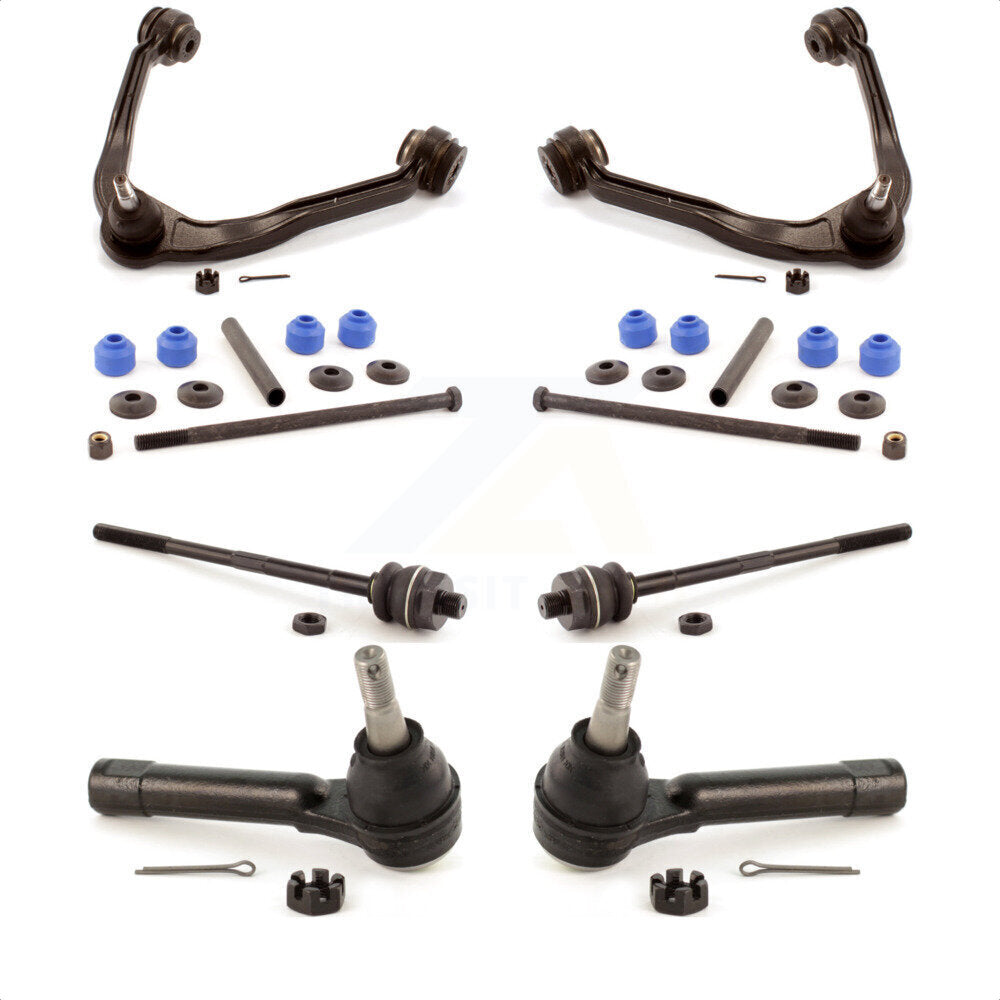 Front Suspension Control Arm & Ball Joint Assembly Steering Tie Rod End Link Kit For Chevrolet Silverado 1500 GMC Tahoe Sierra Suburban Yukon Avalanche XL Cadillac Classic Escalade ESV EXT KTR-102991 by TOR