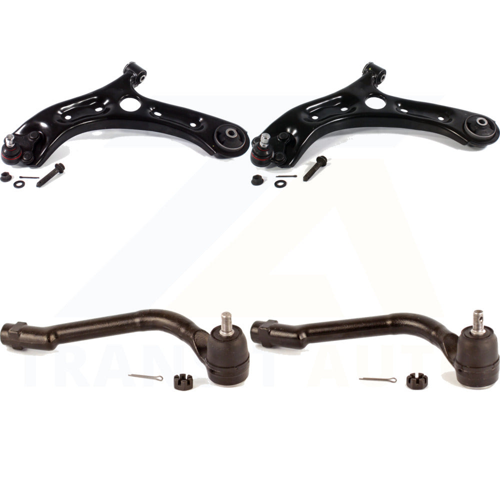 Front Suspension Control Arm Assembly And Tie Rod End Kit For 2016-2017 Hyundai Tucson FUEL CELL EV (FCEV) engine KTR-103112 by TOR