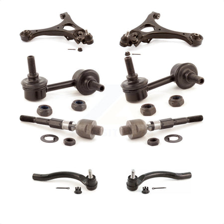 Front Suspension Control Arm And Ball Joint Assembly Steering Tie Rod End Stabilizer Bar Link Kit (8Pc) For Honda Civic 1.3L KTR-103248 by TOR