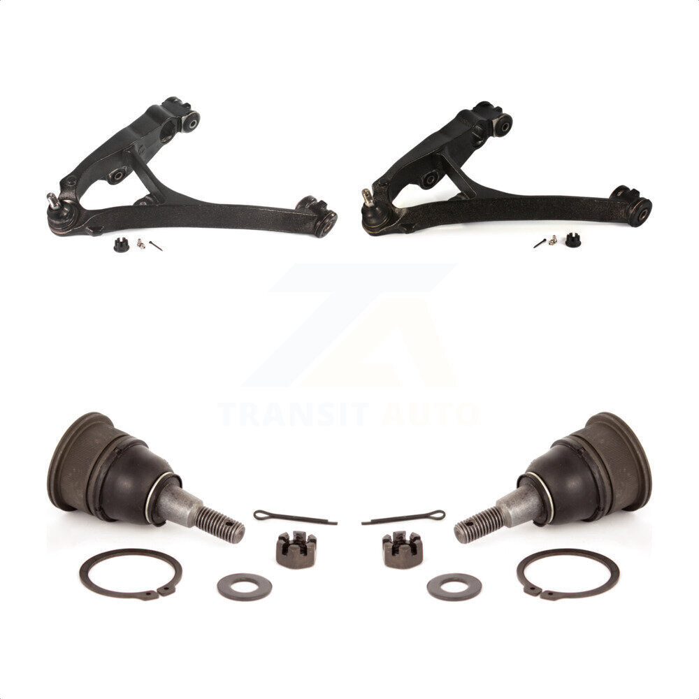 Front Suspension Control Arms And Upper Ball Joints Kit For 2003-2005 Chevrolet Express 2500 GMC Savana With 8600 Lb GVW AWD KTR-103323 by TOR