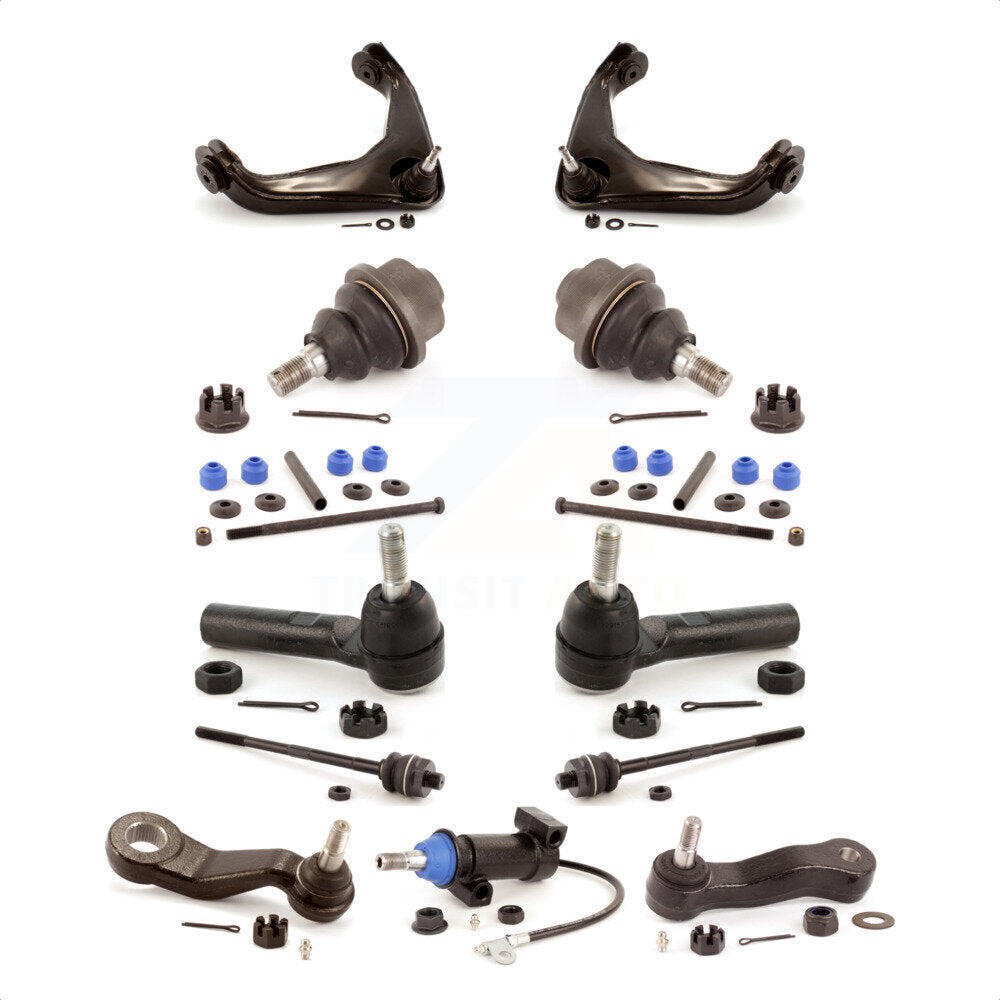 Front Control Arms Assembly And Lower Ball Joints Tie Rods Link Sway Bar Suspension Kit (13Pc) For 2007-2007 GMC Sierra 2500 HD Chevrolet Silverado 3500 Classic 3 Groove Spline KTR-103413 by TOR