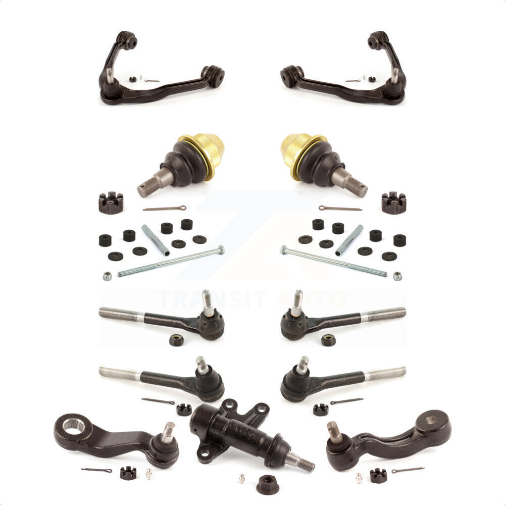 Front Control Arms Assembly And Lower Ball Joints Tie Rods Link Sway Bar Suspension Kit (13Pc) For 2000 GMC Yukon 5.7L Without Frame Bracket KTR-103414 by TOR