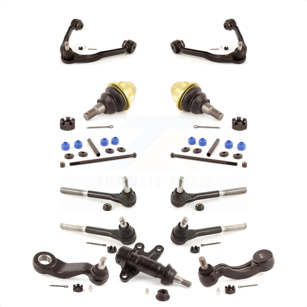 Front Control Arms Assembly And Lower Ball Joints Tie Rods Link Sway Bar Suspension Kit (13Pc) For 2000 GMC Yukon 5.7L Without Frame Bracket KTR-103415 by TOR