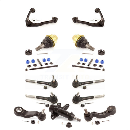 Front Control Arms Assembly And Lower Ball Joints Tie Rods Link Sway Bar Suspension Kit (13Pc) For 2000 GMC Yukon 5.7L Without Frame Bracket KTR-103415 by TOR