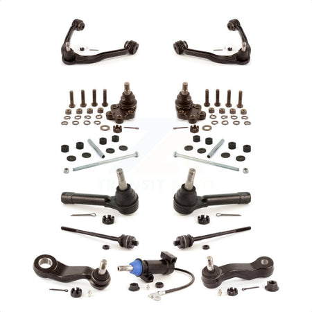 Front Control Arms & Lower Ball Joints Tie Rods Link Sway Bar Kit (13Pc) For Chevrolet Silverado 1500 Classic GMC Sierra Without Frame Bracket RWD with Coil front springs Gear steering type KTR-103420 by TOR