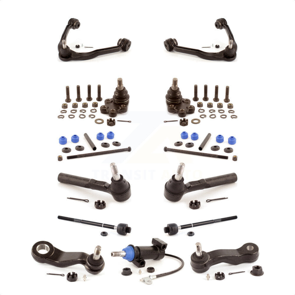 Front Control Arms & Lower Ball Joints Tie Rods Link Sway Bar Kit (13Pc) For Chevrolet Silverado 1500 Classic GMC Sierra Without Frame Bracket RWD with Coil front springs Rack steering type KTR-103424 by TOR