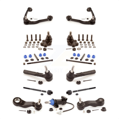 Front Control Arms & Lower Ball Joints Tie Rods Link Sway Bar Kit (13Pc) For Chevrolet Silverado 1500 Classic GMC Sierra Without Frame Bracket RWD with Coil front springs Rack steering type KTR-103424 by TOR