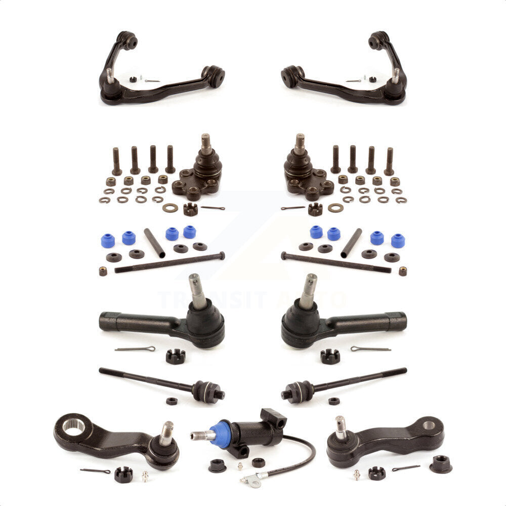 Front Control Arms & Lower Ball Joints Tie Rods Link Sway Bar Kit (13Pc) For Chevrolet Silverado 1500 Classic GMC Sierra Without Frame Bracket RWD with Coil front springs Gear steering type KTR-103426 by TOR