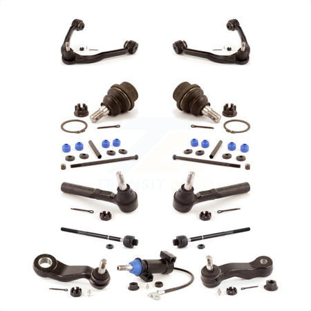 Front Control Arms Assembly And Lower Ball Joints Tie Rods Link Sway Bar Suspension Kit (13Pc) For Chevrolet Silverado 1500 Classic GMC Sierra Without Frame Bracket KTR-103438 by TOR