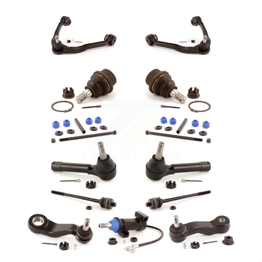 Front Control Arms And Lower Ball Joints Tie Rods Link Sway Bar Kit (13Pc) For Chevrolet Silverado 1500 GMC Tahoe Sierra Suburban Yukon XL Avalanche Cadillac Classic Escalade ESV EXT KTR-103440 by TOR