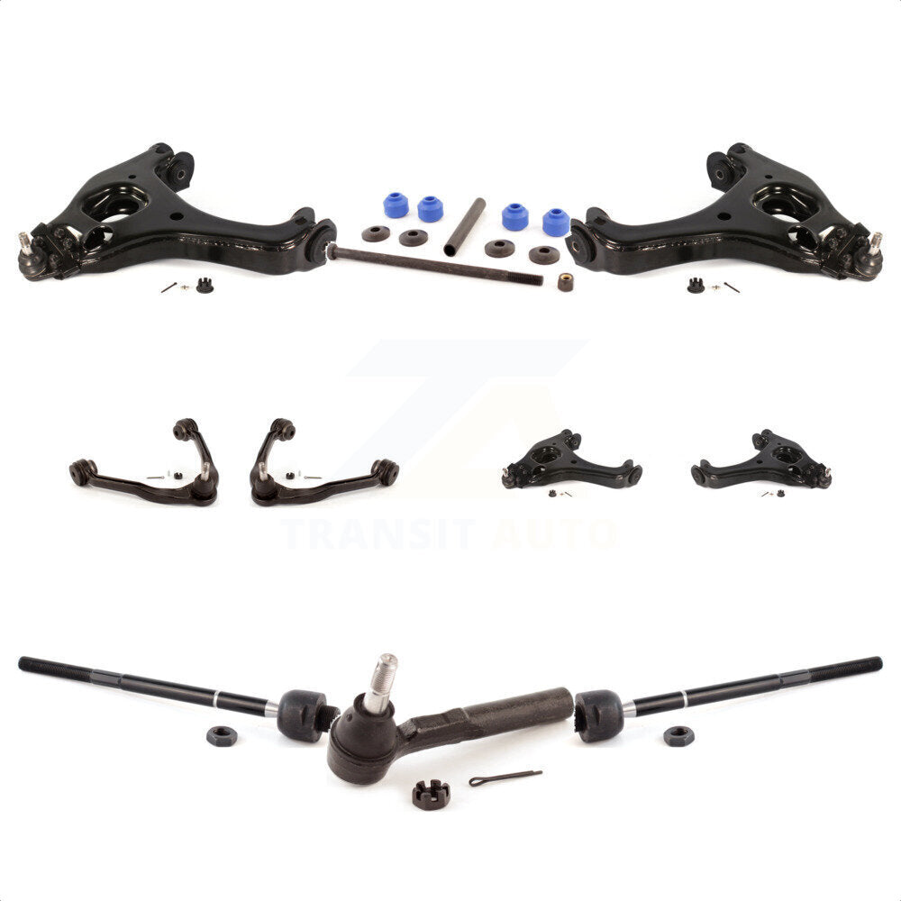 Front Control Arms Assembly And Lower Ball Joints Tie Rods Link Sway Bar Suspension Kit (10Pc) For Chevrolet Silverado 1500 GMC Sierra Classic KTR-103490 by TOR