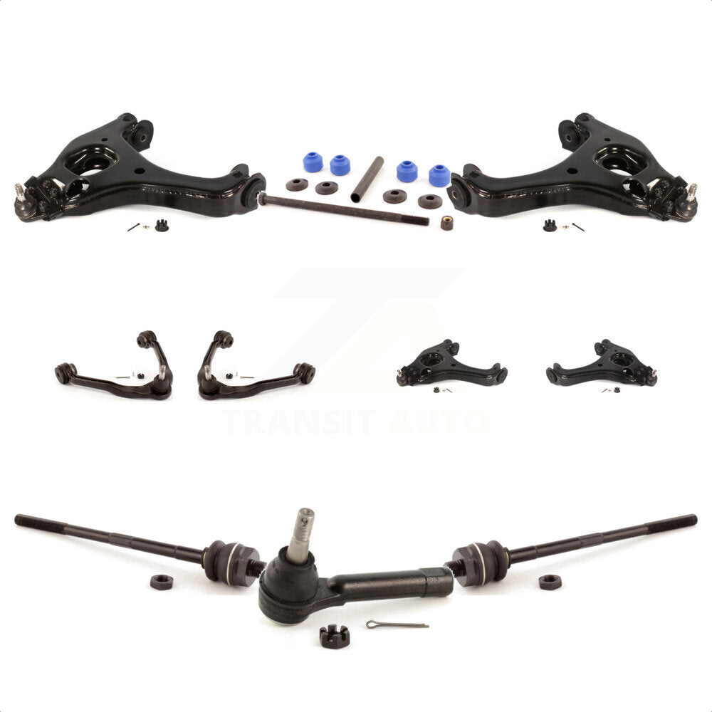 Front Control Arms Assembly And Lower Ball Joints Tie Rods Link Sway Bar Suspension Kit (10Pc) For Chevrolet Silverado 1500 GMC Sierra Classic KTR-103492 by TOR