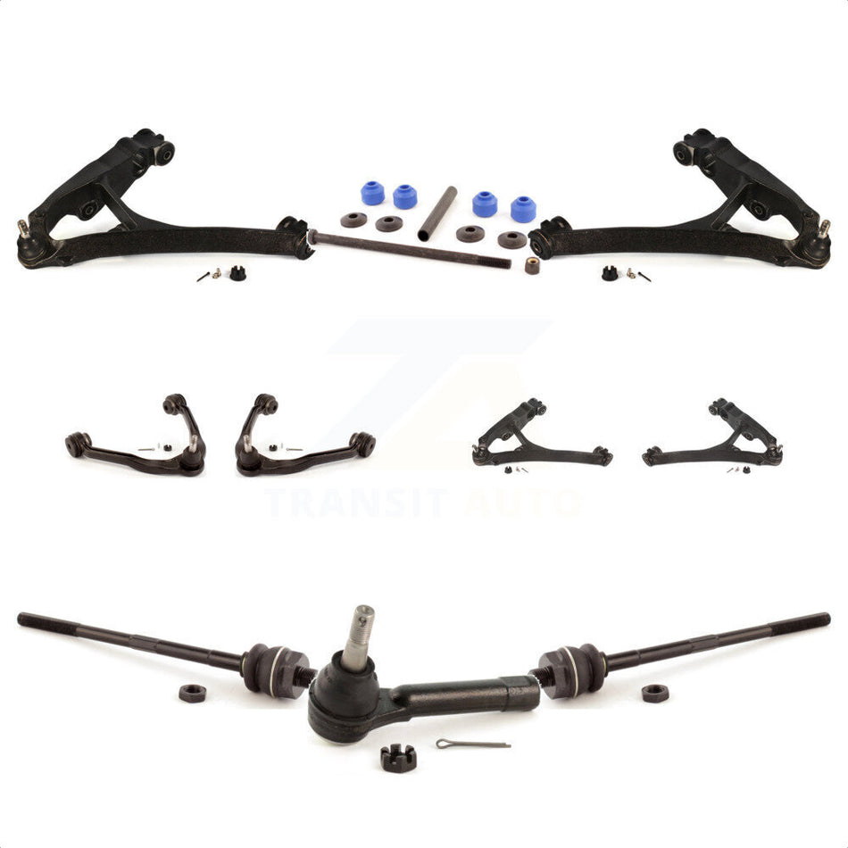 Front Control Arms And Lower Ball Joints Tie Rods Link Sway Bar Kit (10Pc) For Chevrolet Silverado 1500 GMC Tahoe Sierra Suburban Yukon Avalanche XL Cadillac Classic Escalade ESV EXT KTR-103498 by TOR