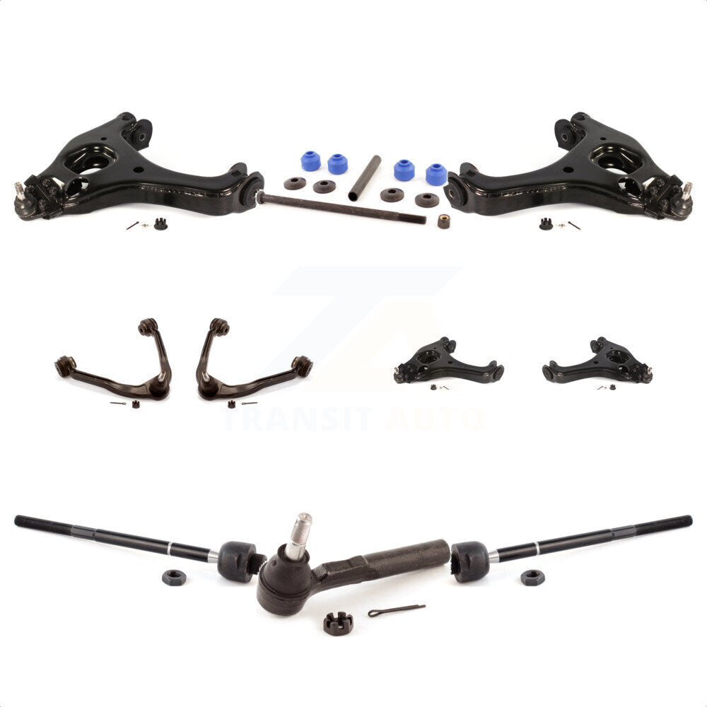 Front Control Arms Assembly And Lower Ball Joints Tie Rods Link Sway Bar Suspension Kit (10Pc) For Chevrolet Silverado 1500 GMC Sierra Classic KTR-103504 by TOR