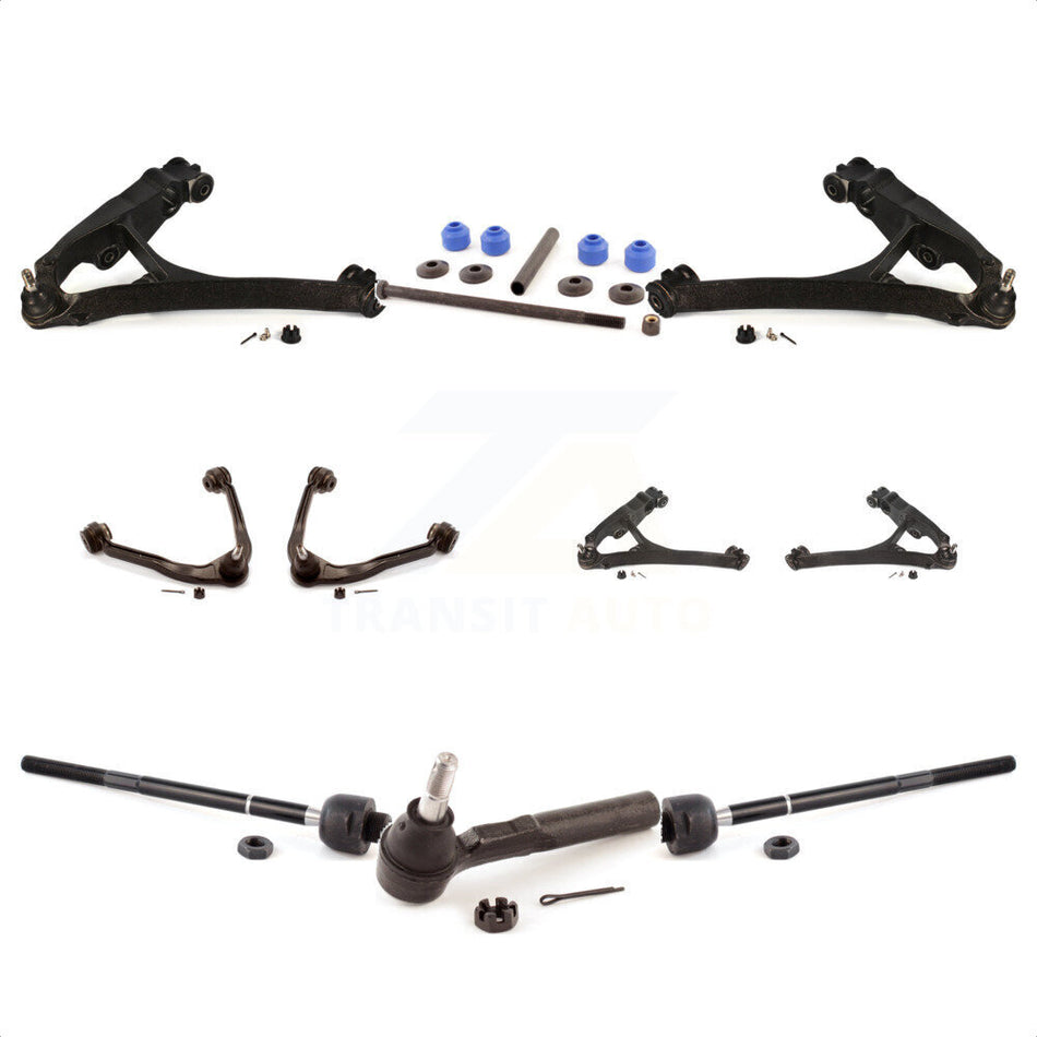 Front Control Arms Assembly And Lower Ball Joints Tie Rods Link Sway Bar Suspension Kit (10Pc) For Chevrolet Silverado 1500 GMC Sierra Classic KTR-103510 by TOR