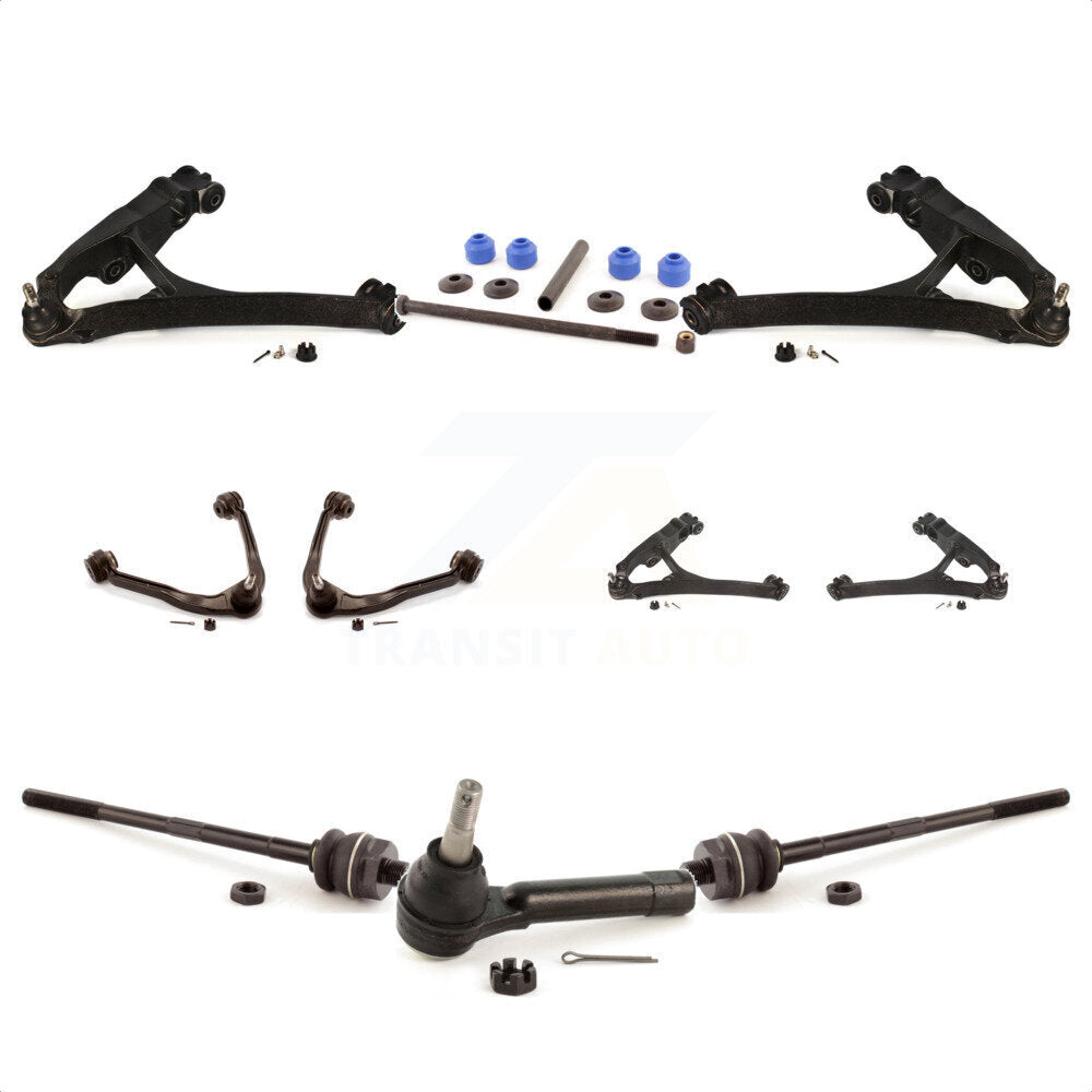 Front Control Arms And Lower Ball Joints Tie Rods Link Sway Bar Kit (10Pc) For Chevrolet Silverado 1500 GMC Tahoe Sierra Suburban Yukon Avalanche XL Cadillac Classic Escalade ESV EXT KTR-103512 by TOR