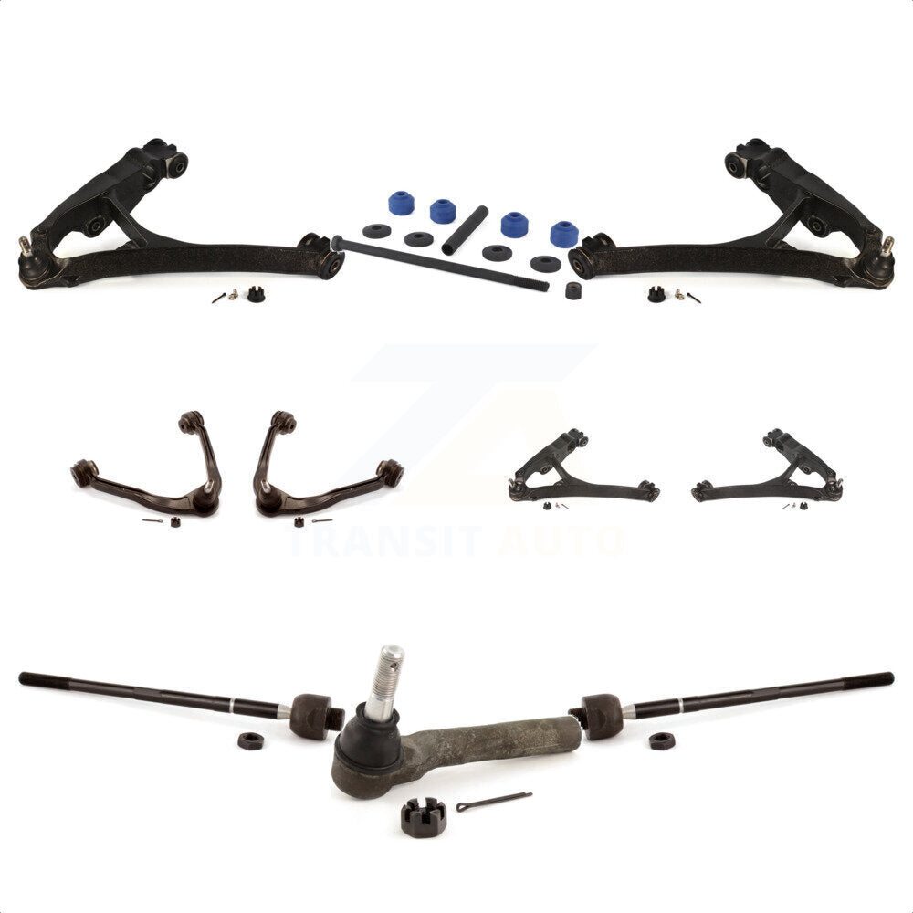 Front Control Arms Assembly And Lower Ball Joints Tie Rods Link Sway Bar Suspension Kit (10Pc) For Chevrolet Express 1500 2500 GMC Savana AWD KTR-103513 by TOR