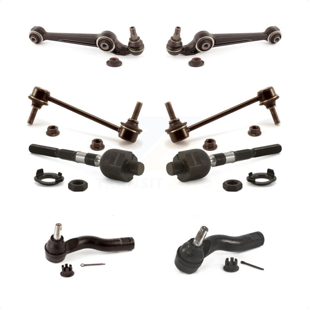 Front Suspension Control Arm And Ball Joint Assembly Steering Tie Rod End Stabilizer Bar Link Kit (8Pc) For 2010 Lincoln MKZ KTR-103680 by TOR