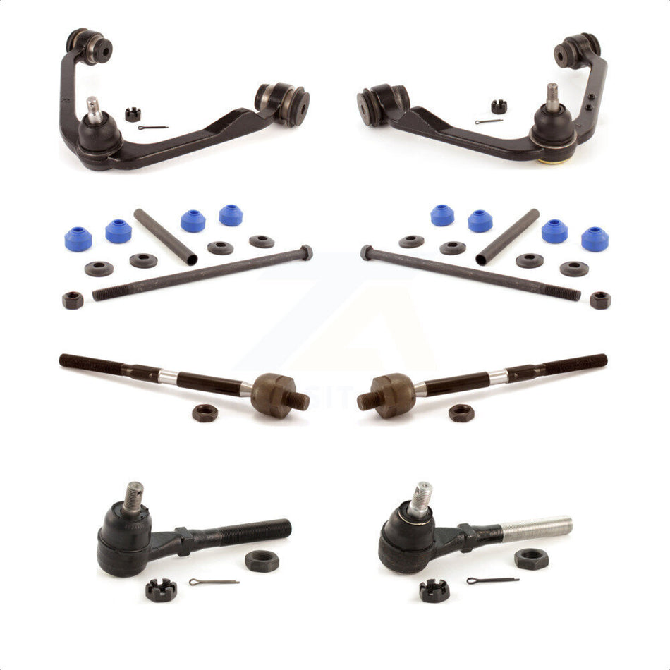 Front Suspension Control Arm And Ball Joint Assembly Steering Tie Rod End Stabilizer Bar Link Kit (8Pc) For 1998-2001 Ford F-150 RWD KTR-103684 by TOR